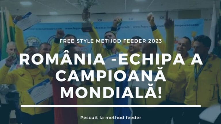 România, prin echipa A, campioana mondiala la method feeder in 2023!