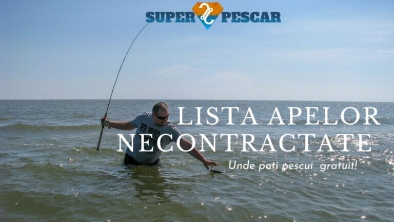 Ape necontractate – unde poți pescui gratuit (în baza permisului ANPA)
